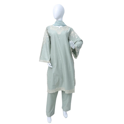 Khobsurat embroidered winter cotton 3pc stitched