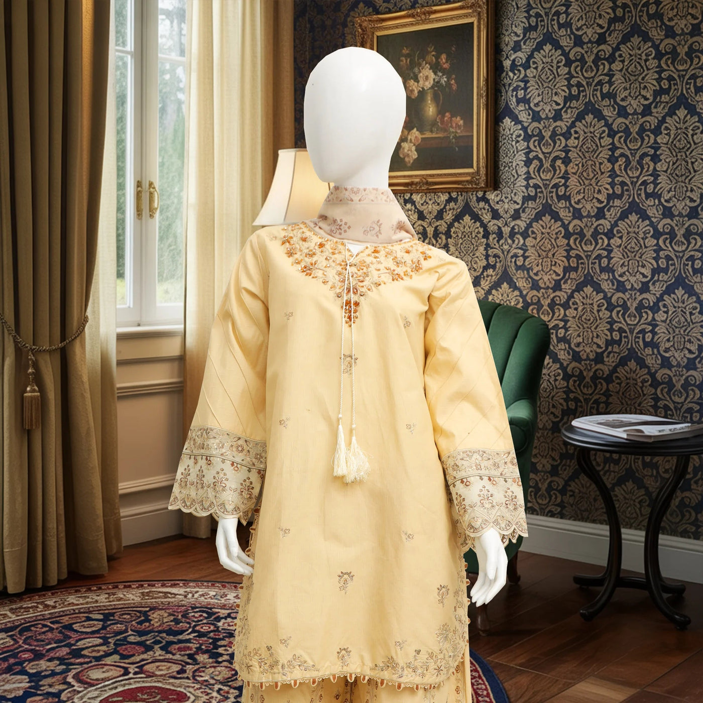 Khobsurat Embroidered Winter Cotton 3pc Stitched