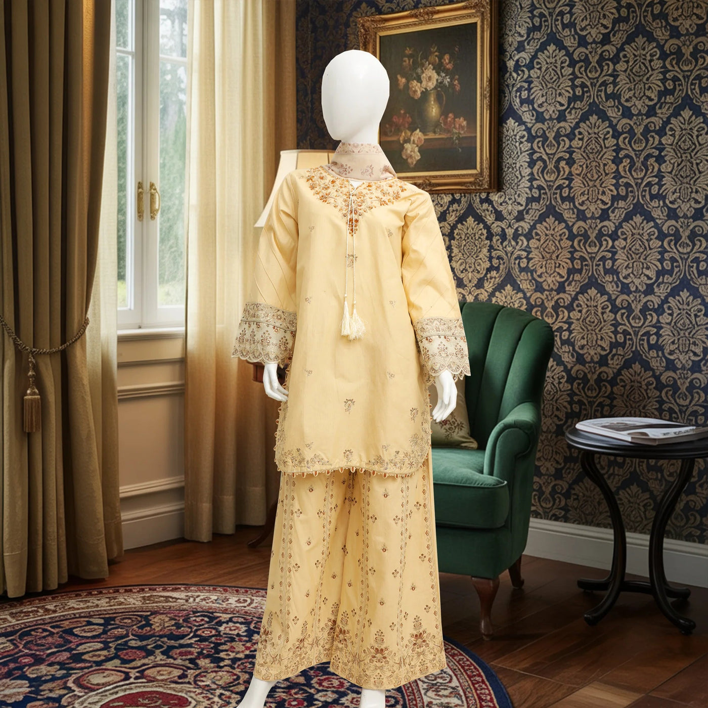 Khobsurat Embroidered Winter Cotton 3pc Stitched