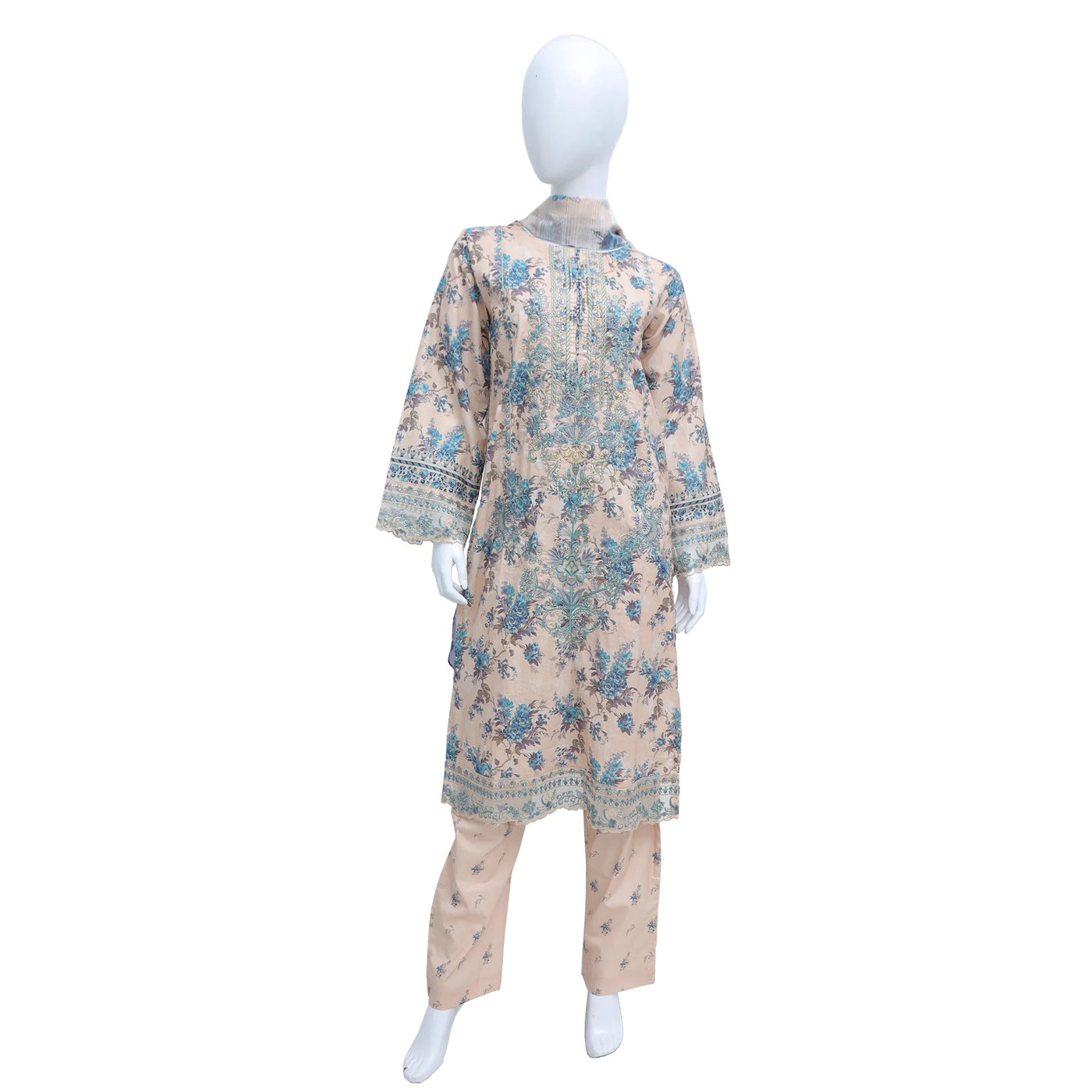 Khobsurat embroidered CAMBRIC 3pc stitched