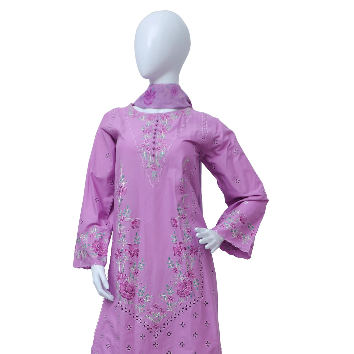 Khobsurat embroidered winter cotton 3pc stitched