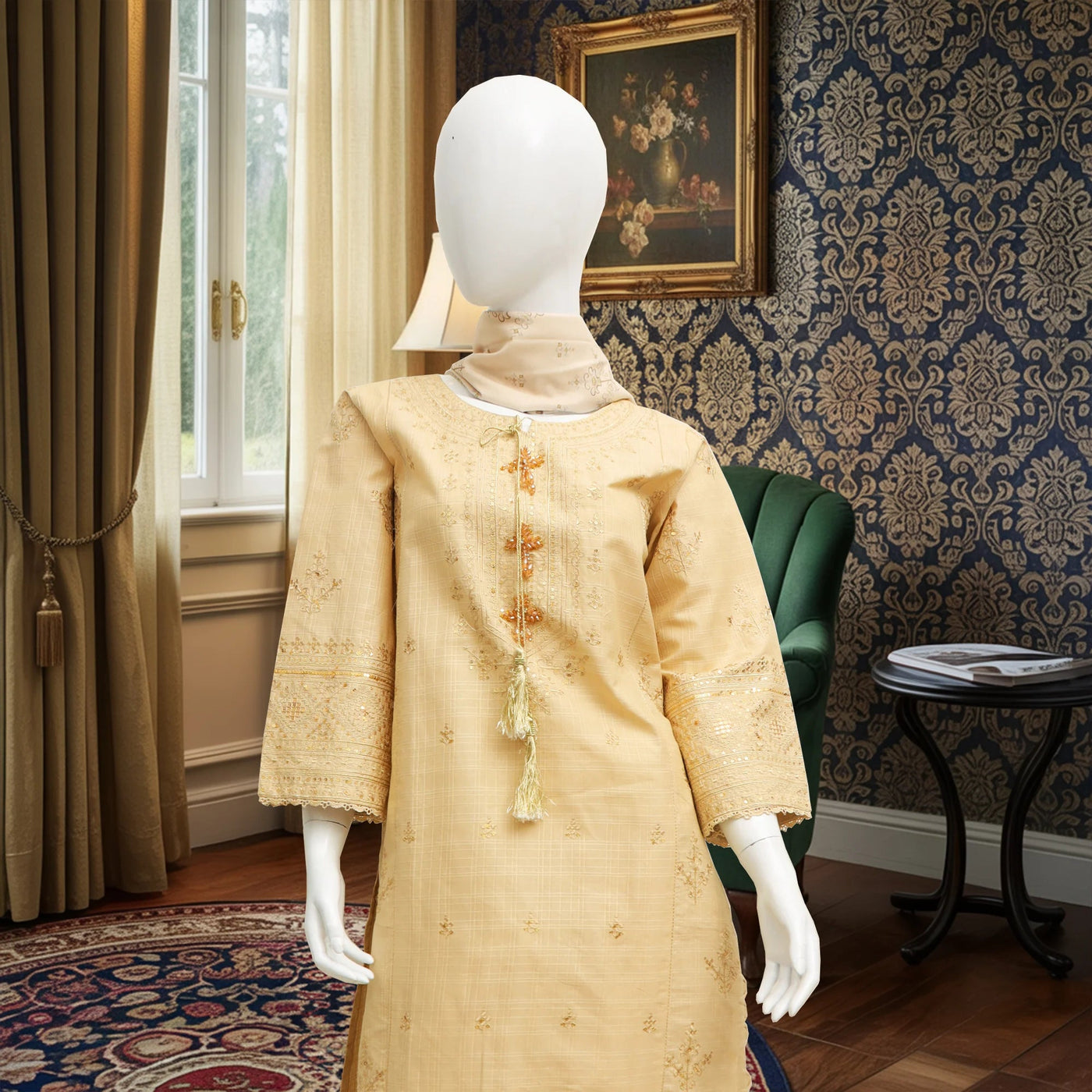 Khobsurat Embroidered Winter Cotton 3pc Stitched