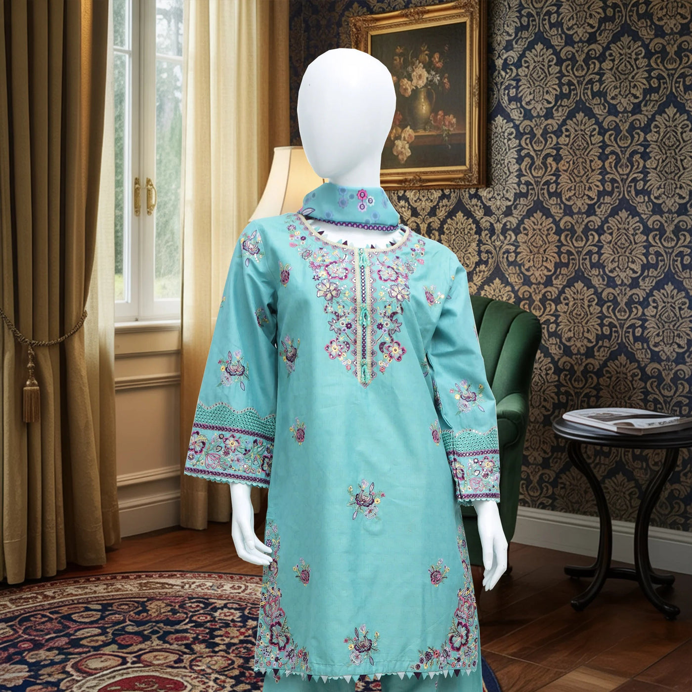 Khobsurat Embroidered Winter Cotton 3pc Stitched