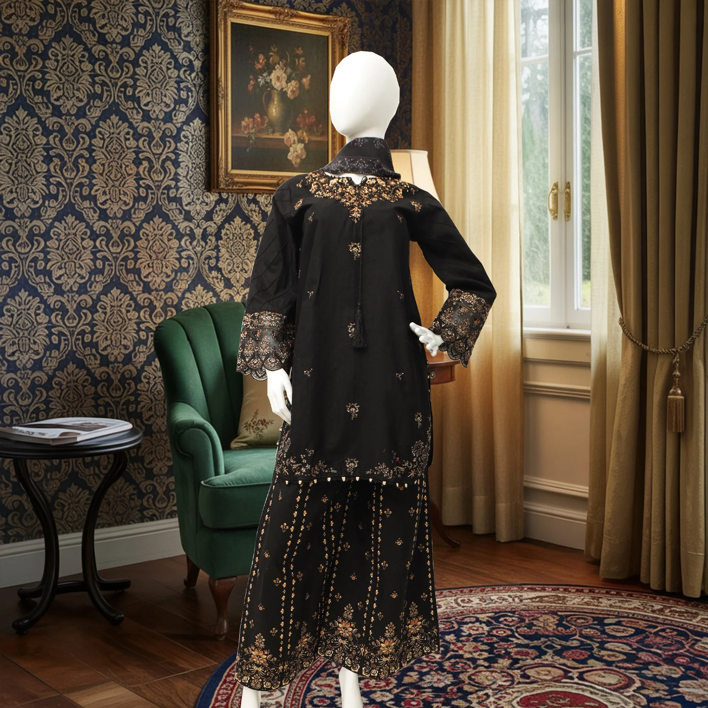 Khobsurat Embroidered Winter Cotton 3pc Stitched