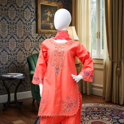 Khobsurat Embroidered Winter Cotton 3pc Stitched