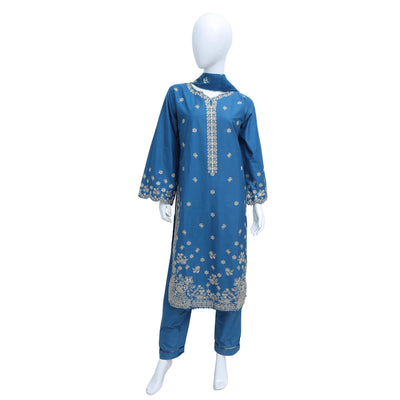 Khobsurat embroidered winter cotton 3pc stitched