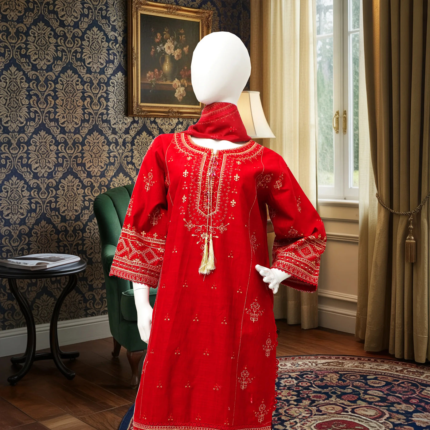 Khobsurat Embroidered Winter Cotton 3pc Stitched