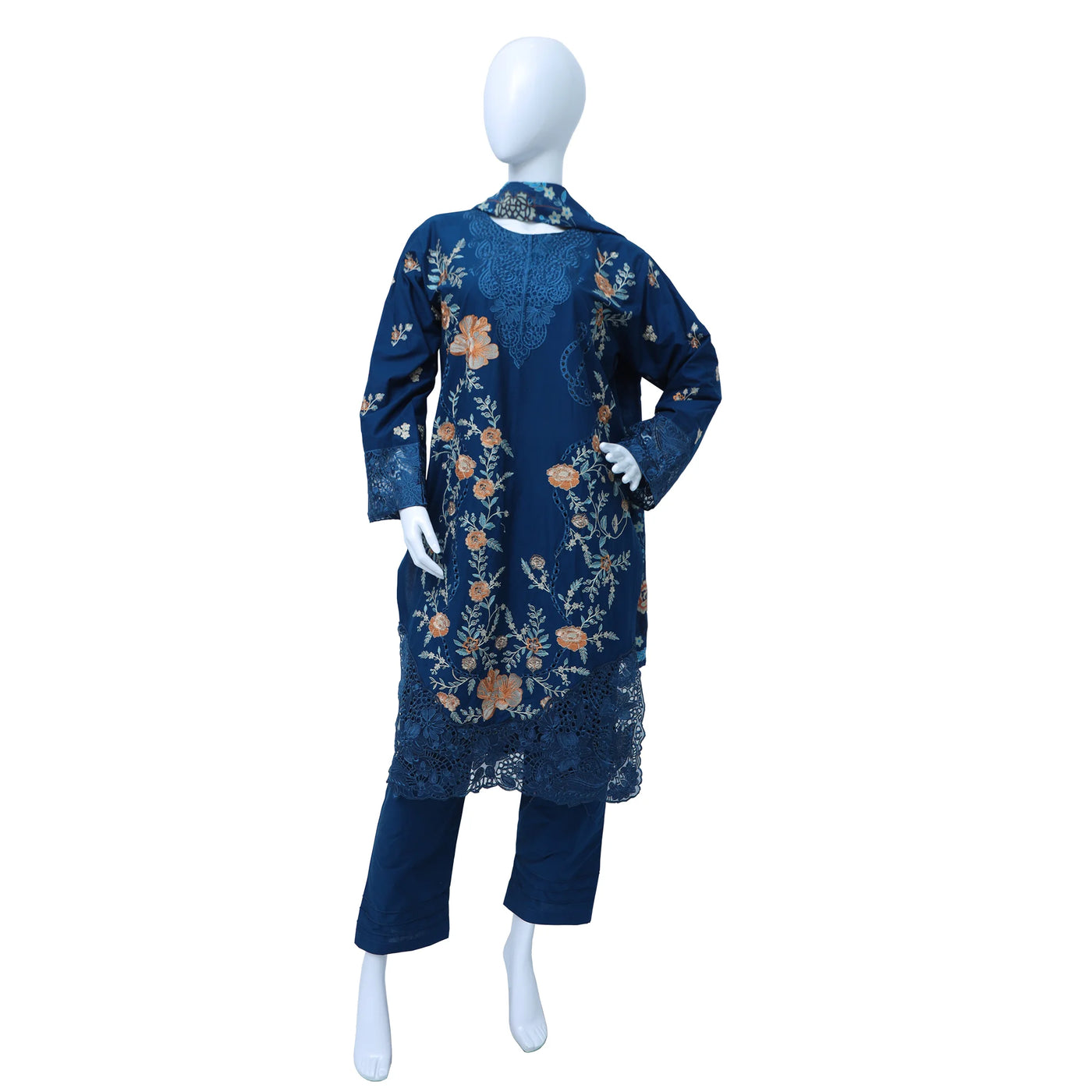 Khobsurat embroidered winter cotton 3pc stitched