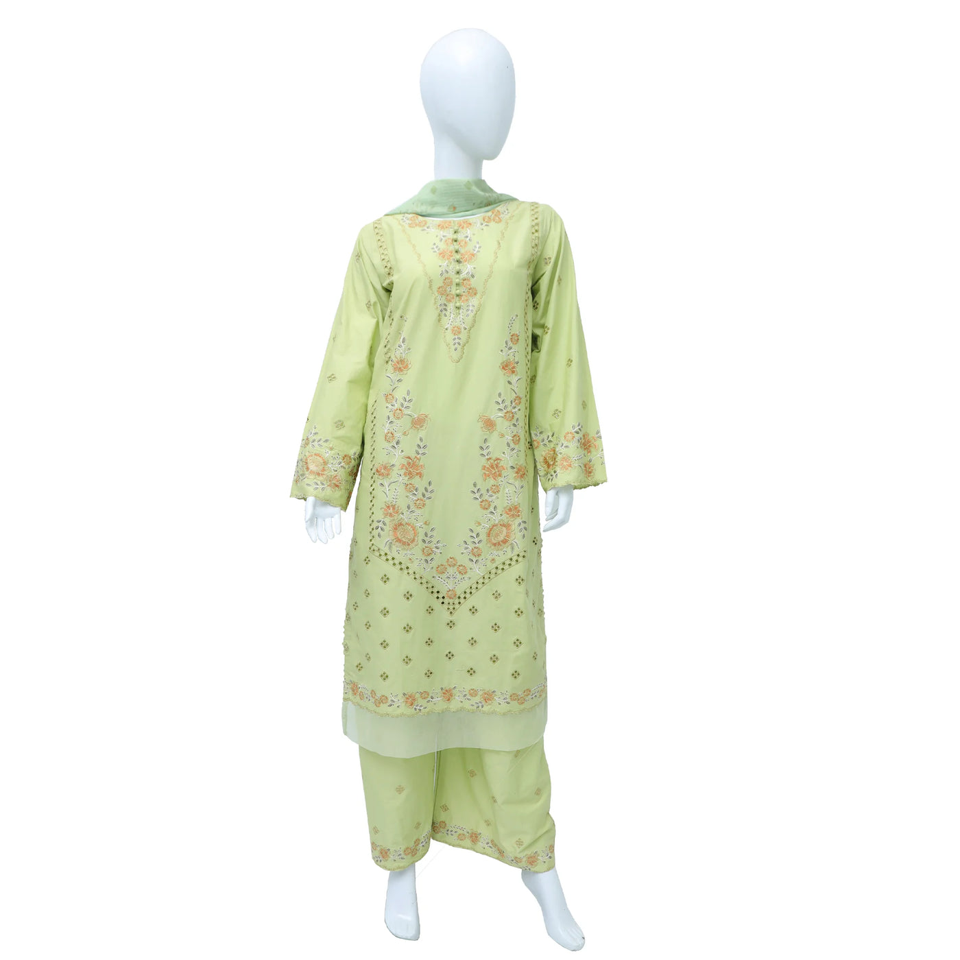 Khobsurat embroidered winter cotton 3pc stitched