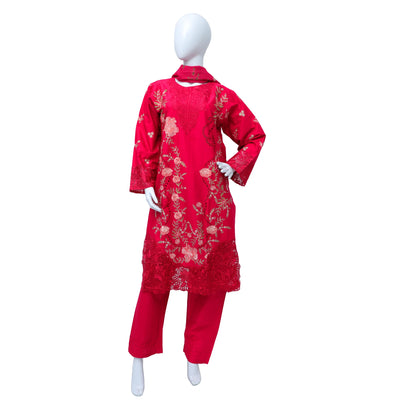 Khobsurat embroidered winter cotton 3pc stitched