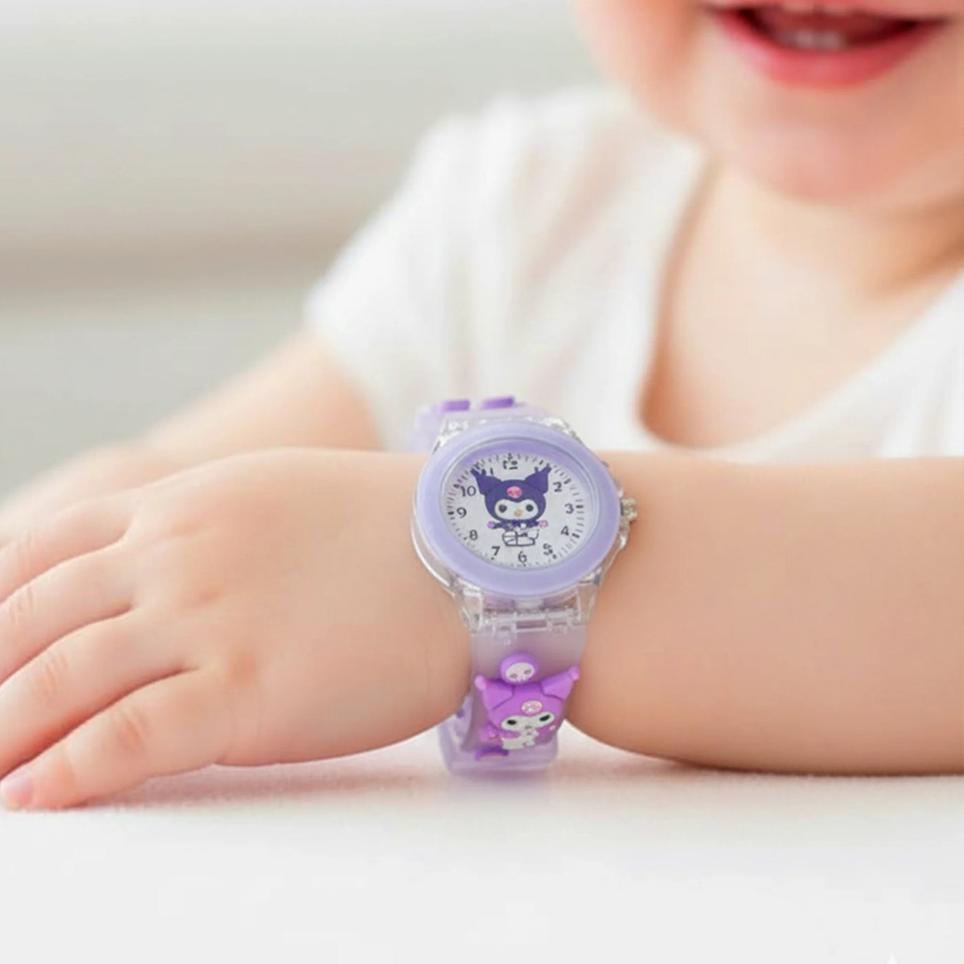 Kids Purple Lighting Watch - Girls