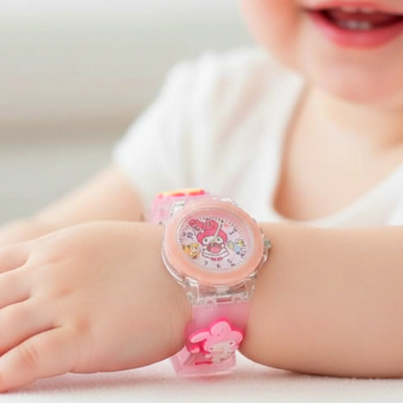 Kids Pink Lighting Watch - Girls
