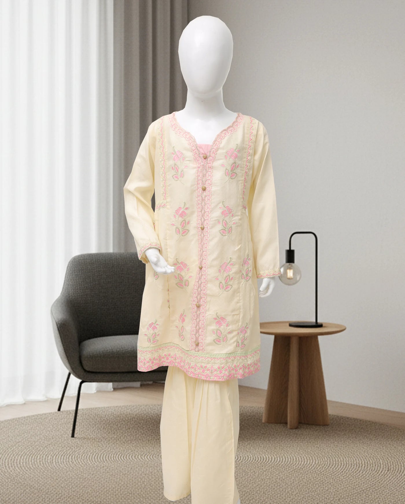 Embroidered Shalwar Kameez - Girls