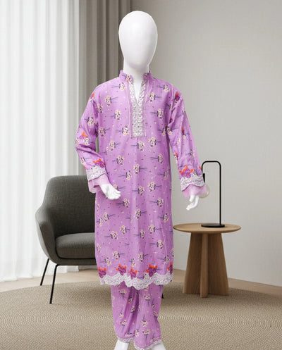 Printed Shalwar Kameez - Girls