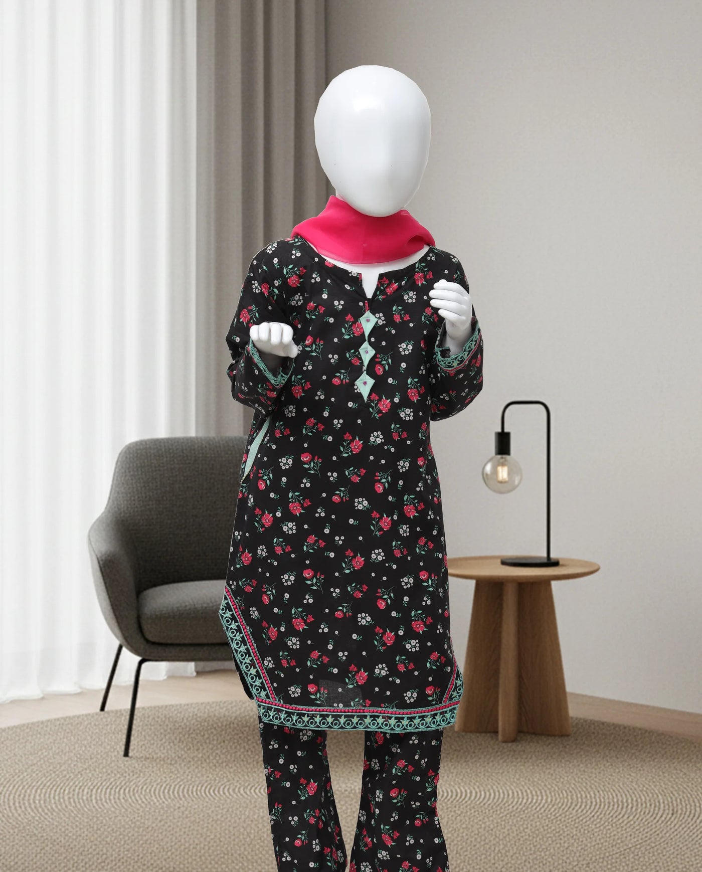 Printed Shalwar Kameez - Girls