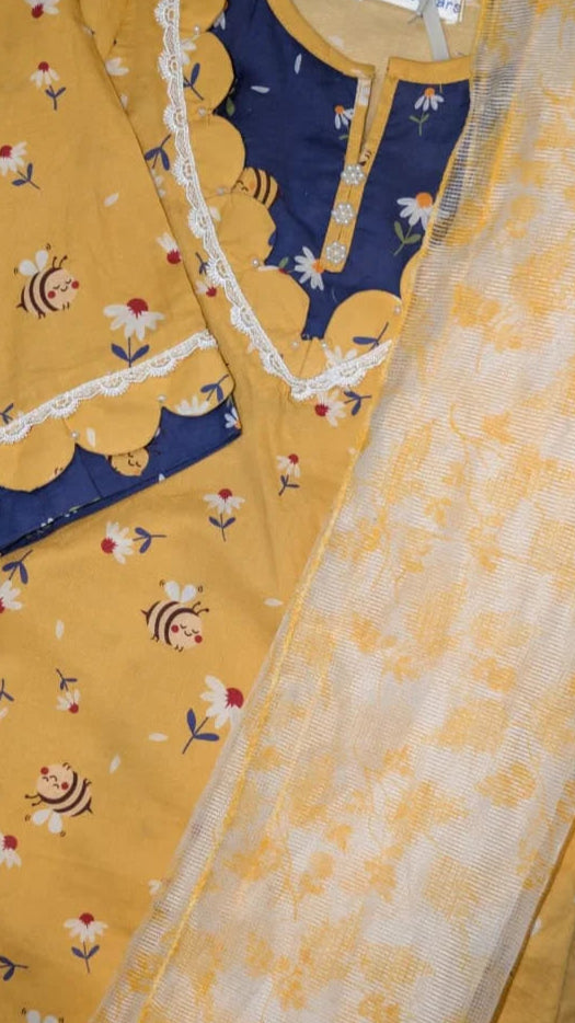 Printed Shalwar Kameez - Girls