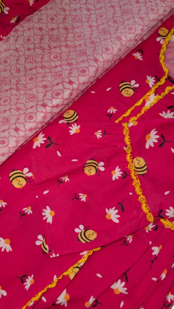 Printed Shalwar Kameez - Girls