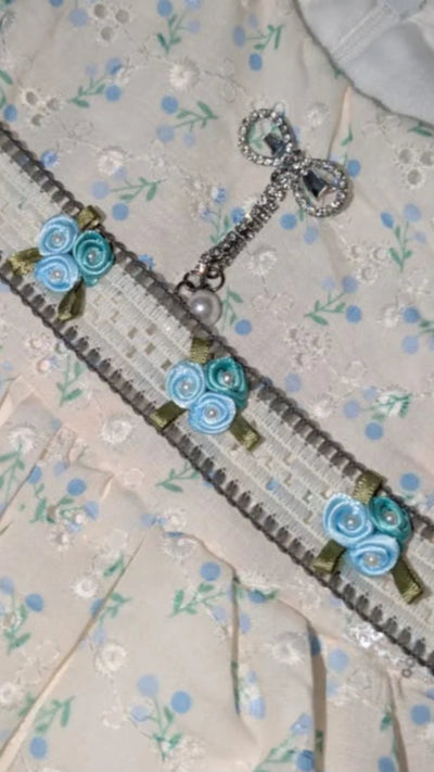 Embroidered Frock with Tights - Girls (Infants)