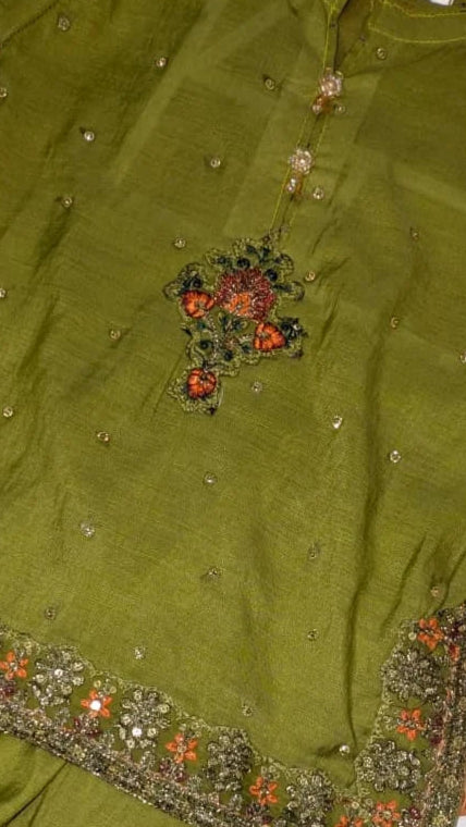 Embroidered Shalwar Kameez with Dupatta - Girls